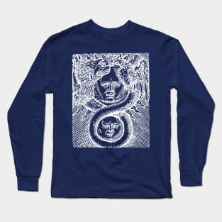 Azoth - Basil Valentine Alchemy Sun and Moon Long Sleeve T-Shirt